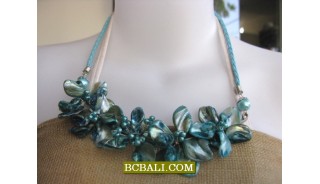 multi flowers necklaces shells nuged wholesale 